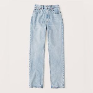 Abercrombie curve love ultra high rise 90s straight jeans